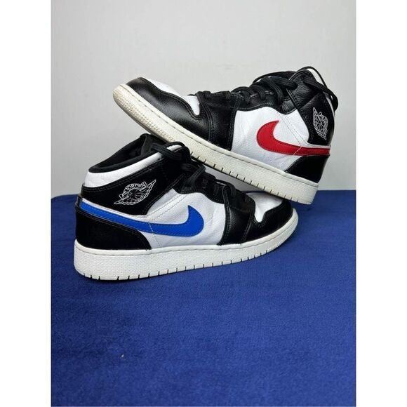 Air Jordan 1 Retro Mid GS Multi-Color Swoosh Boy’s size 6Y - Picture 9 of 10